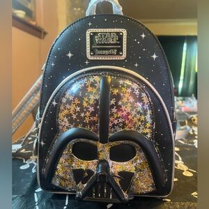 Loungefly Star Wars Darth Vader helmet mini backpack.